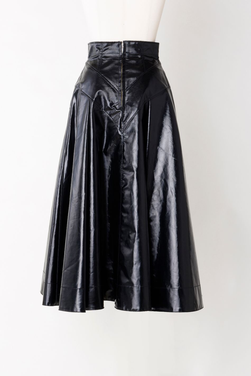 FETICO FRALED FAUX-LEATHER MIDI SKIRT | www.innoveering.net