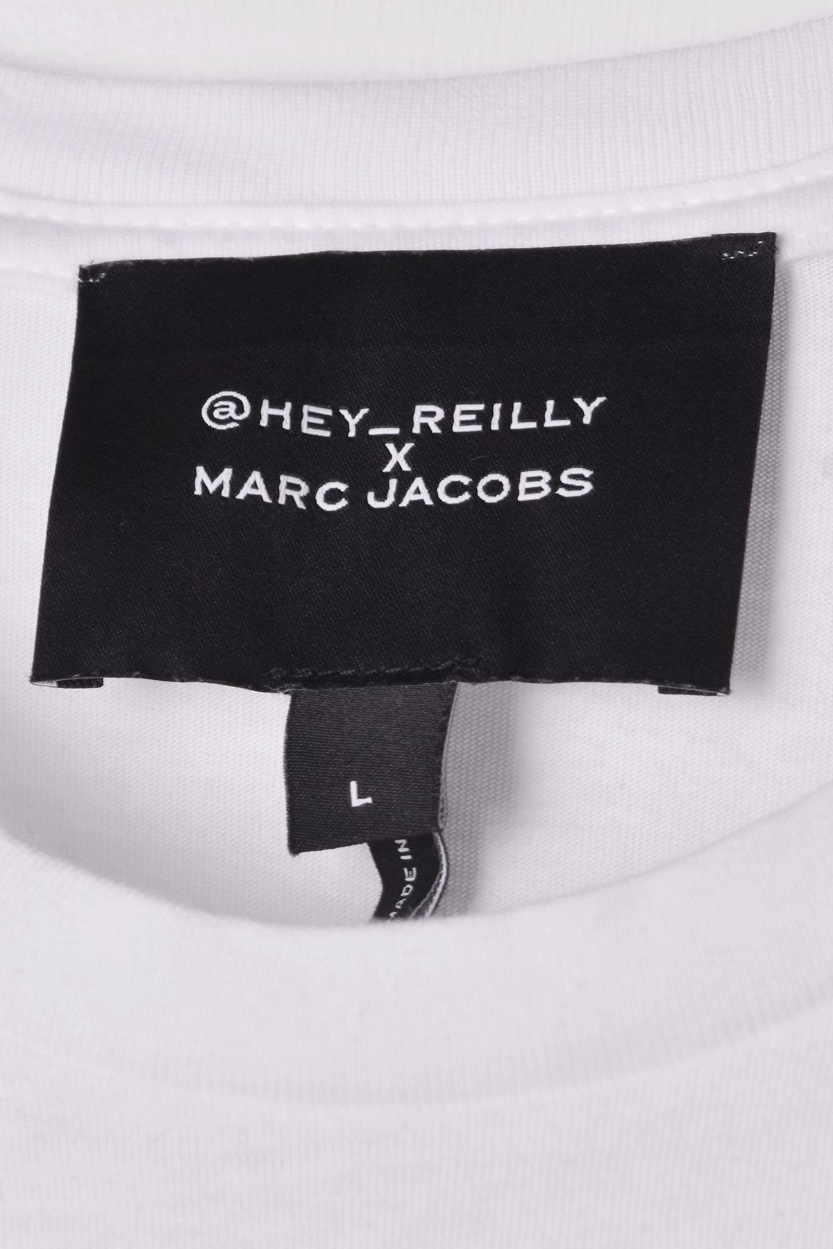 【BRAND VINTAGE】Marc Jacobs x HEY REILLY T-shirt/White #4559 [mn]