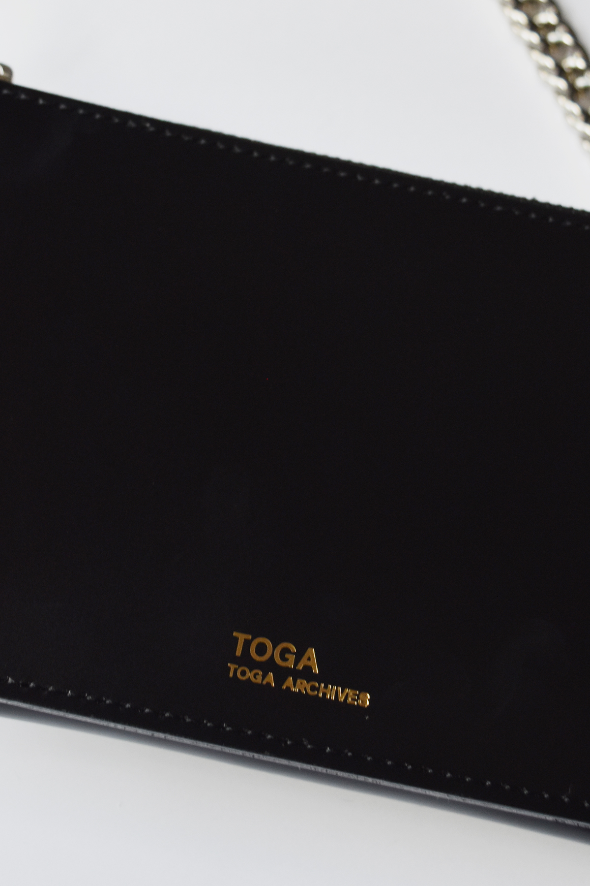 【TOGA PULLA】LEATHER CHAIN BAG/Black