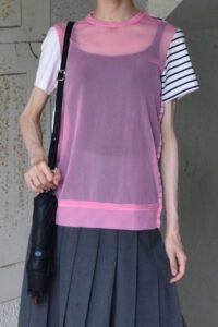 tricot COMME des GARCONS 半袖タオル生地T パープル BRAND VINTAGE】tricot COMME des GARCONS See-through T-shirt