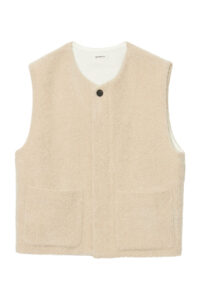 21AW MATSUFUJI マツフジ Wide Corduroy Vest MATSUFUJI [ Quilted Jacquard Vest ] BLACK | ロイド・エフ